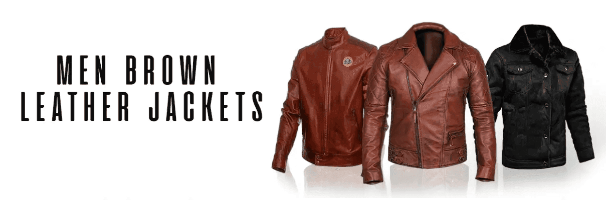 Men Brown Leather Jacket