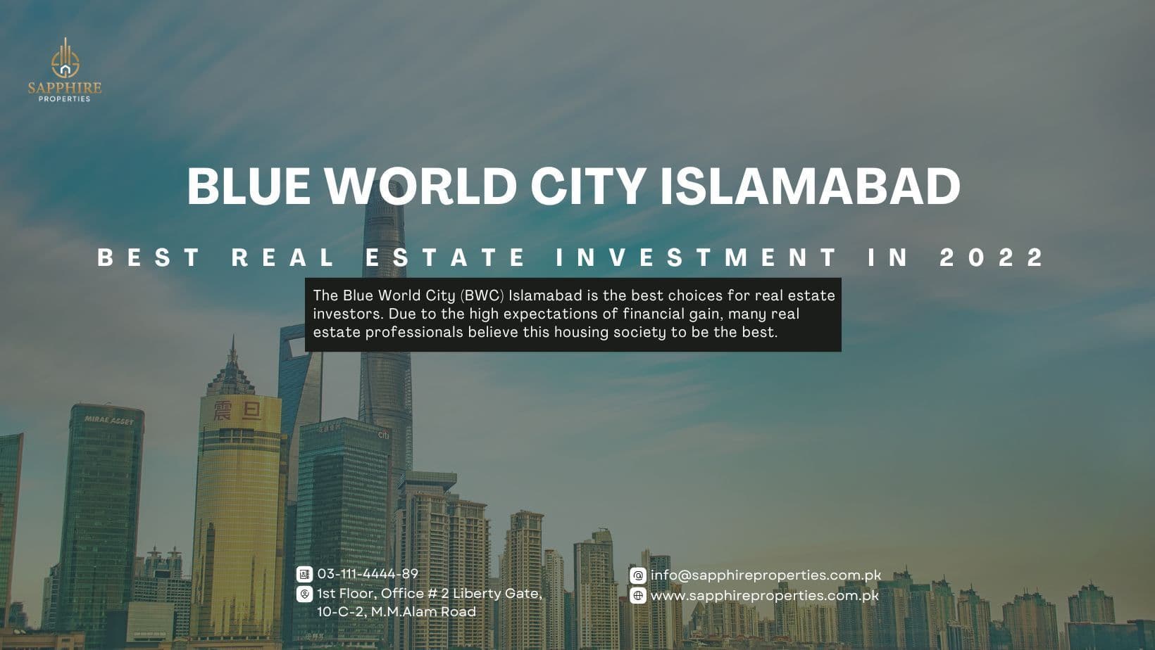 All You Need to Know About Blue World City Islamabad