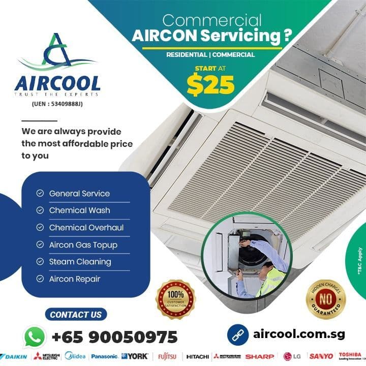 Commercial Aircon Servicing and Installation Singapore
