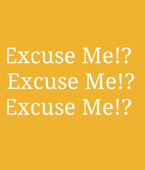 'Excuse Me' In 7 Different Languages. 