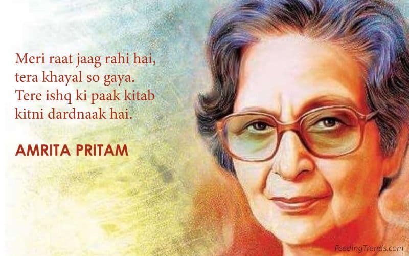 30 Excerpts from Amrita Pritam's Poetry That Keep Her Alive