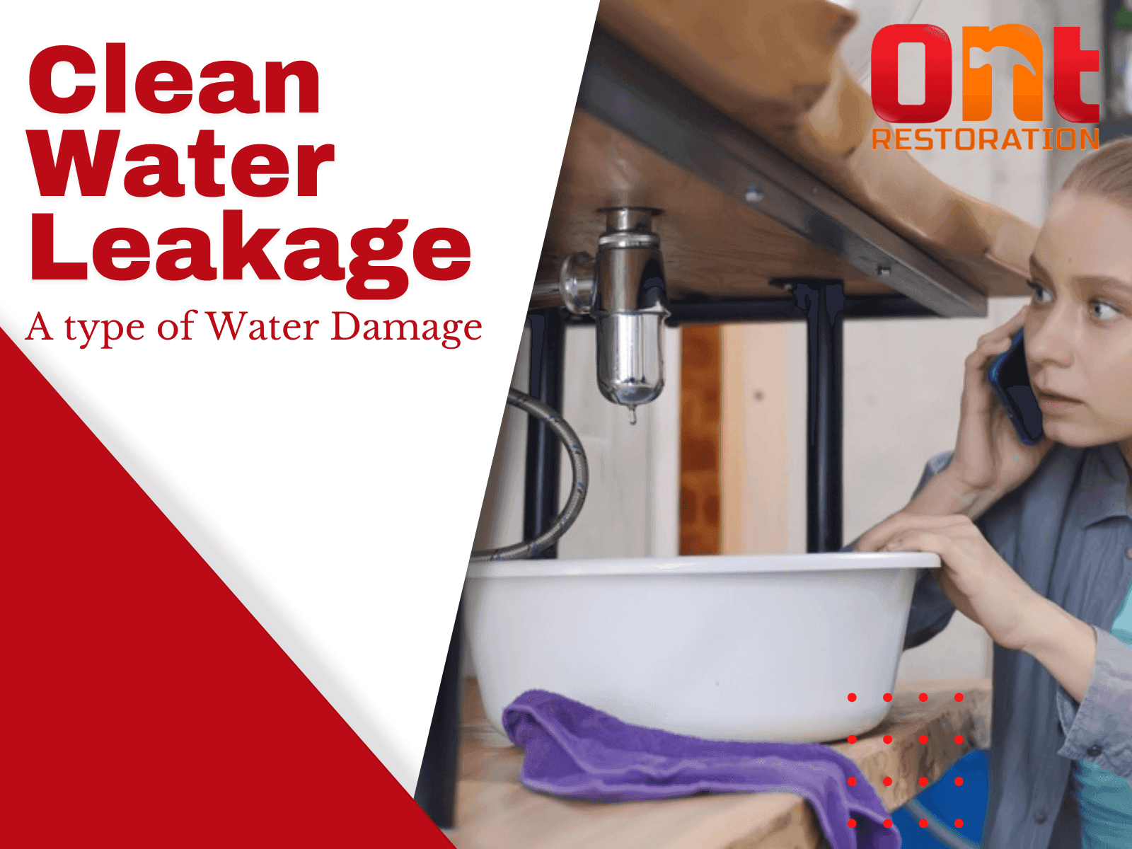 Clean Water Leakage: A Type of Water Damage