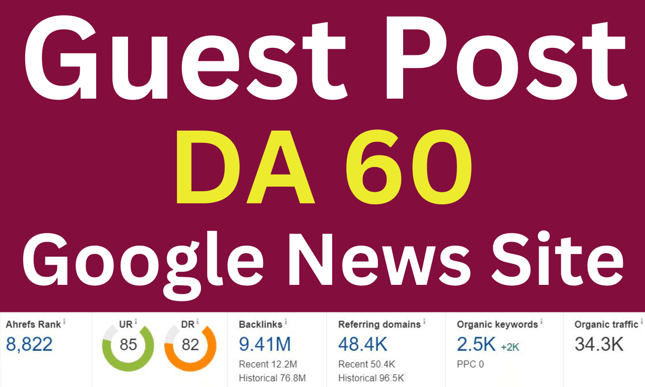 Guest Post With Seo Dofollow Backlink on Google News Site