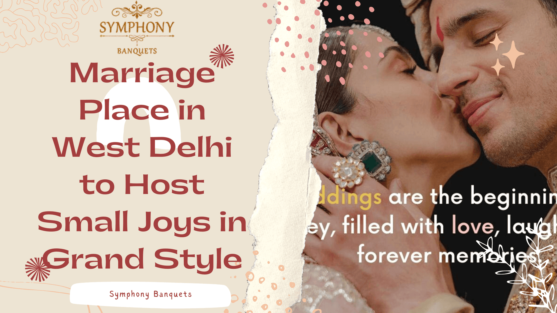 Marriage Place in West Delhi to Host Small Joys in Grand Style