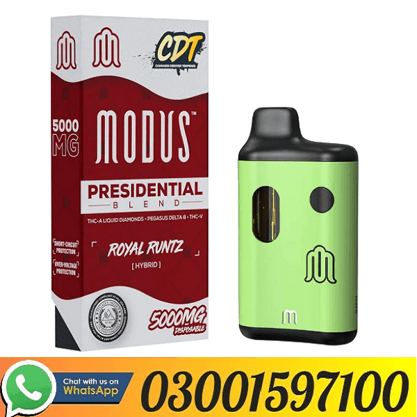 Original Modus Presidential Blend Disposable 5G In Karachi 03001597100