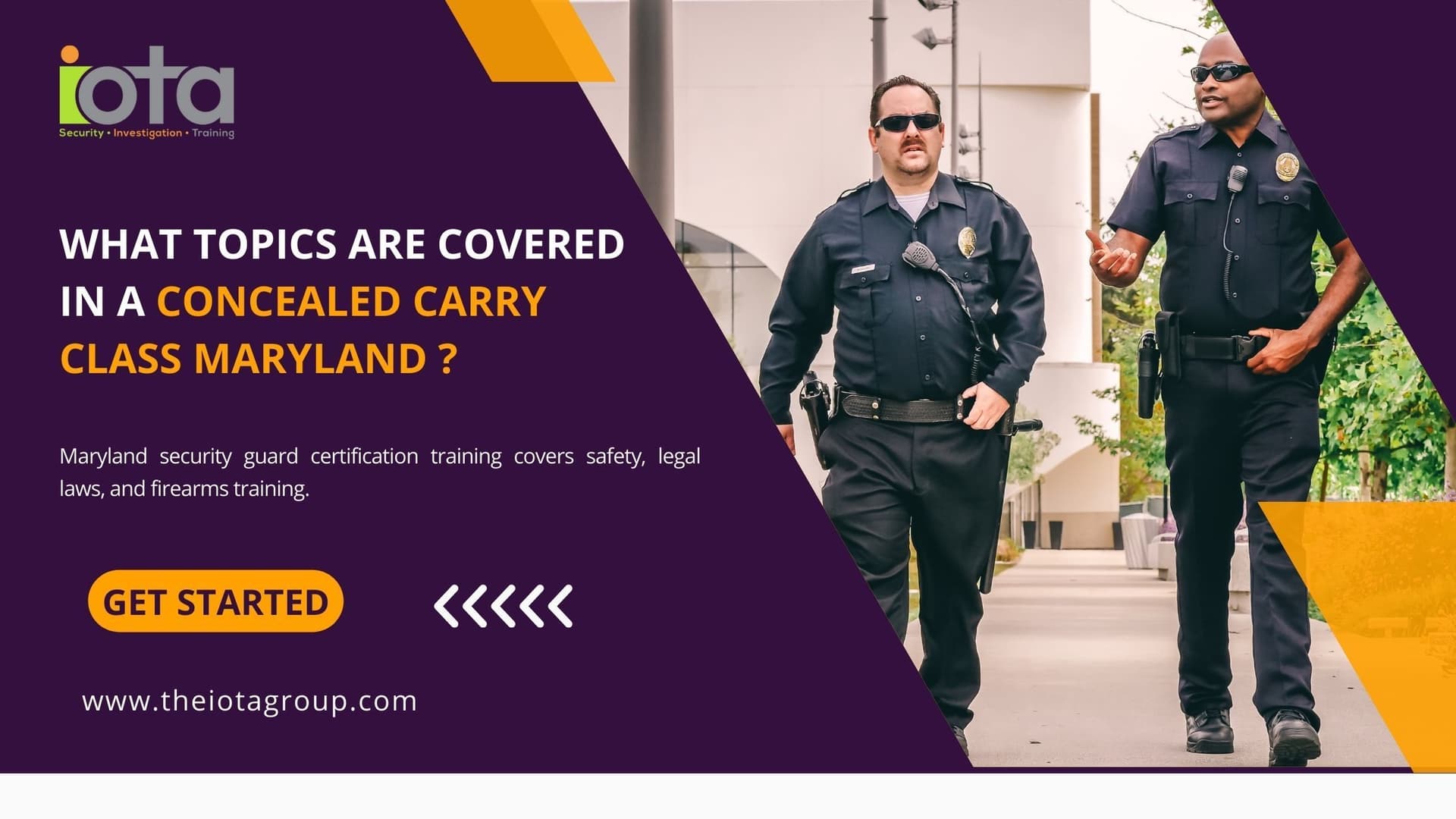 What Topics Are Covered in a Concealed Carry Class Maryland ?