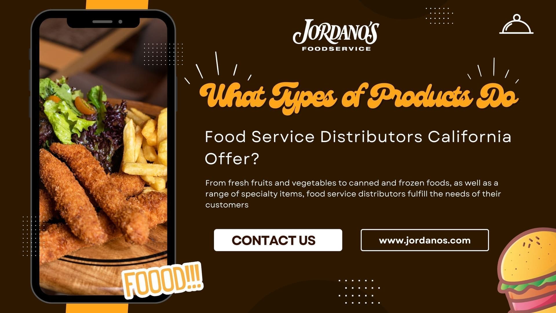 What Types of Products Food Service Distributors California Offer