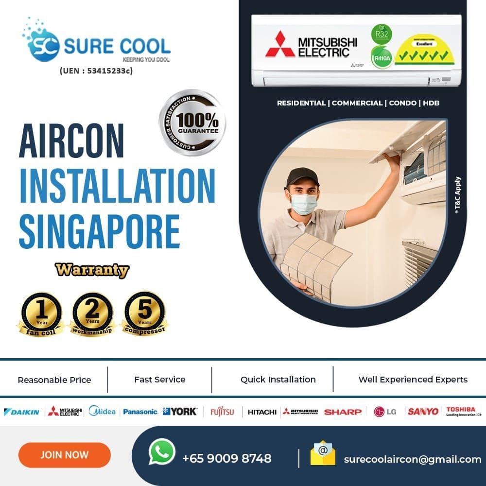Aircon Installation Singapore +65 90098748