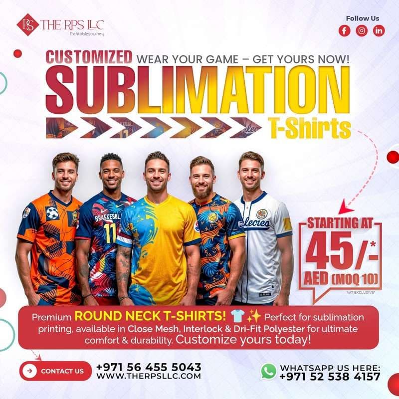 Custom T-Shirt Printing in Dubai – Design, Print & Wear Your Style!