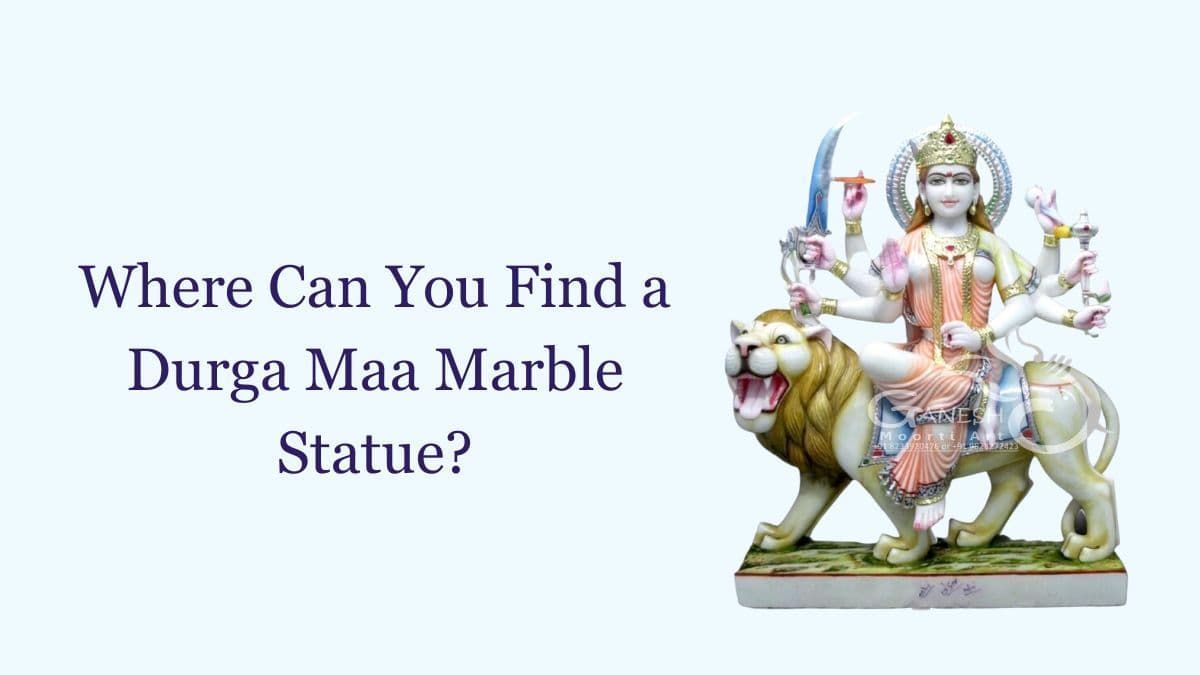 Where Can You Find a Durga Marble Statue?