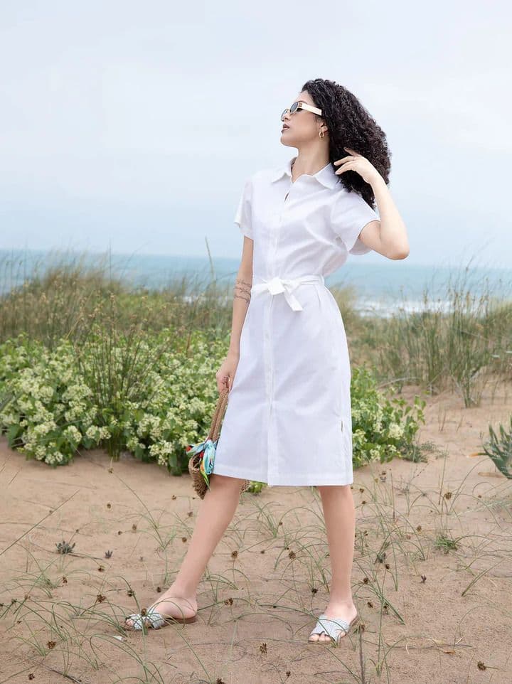 Modest Shirt Dresses for Spring Season