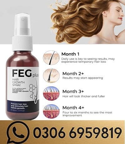FEG Plus Hair Growth Spray In Pakistan 03066959819
